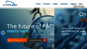 What Onepacs.com website looked like in 2018 (5 years ago)