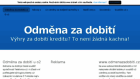 What Odmena-za-dobiti.cz website looked like in 2018 (5 years ago)