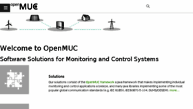 What Openmuc.org website looked like in 2018 (6 years ago)