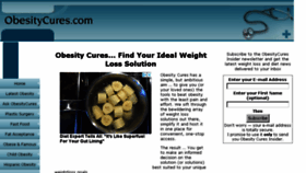 What Obesitycures.com website looked like in 2018 (6 years ago)