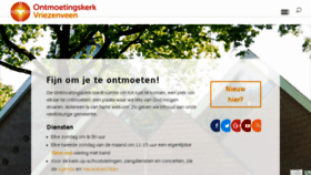 What Ontmoetingskerkvriezenveen.nl website looked like in 2018 (5 years ago)