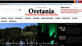 What Oretania.es website looked like in 2018 (6 years ago)