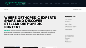 What Orthopaedicweblinks.com website looked like in 2018 (6 years ago)