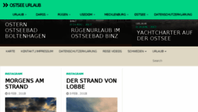 What Ostsee.be website looked like in 2018 (6 years ago)