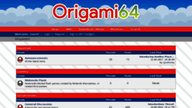 What Origami64.net website looked like in 2018 (6 years ago)