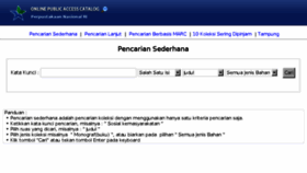 What Opac.perpusnas.go.id website looked like in 2018 (6 years ago)