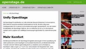 What Openstage.de website looked like in 2018 (6 years ago)