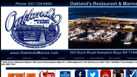 What Oaklandsmarina.com website looked like in 2018 (5 years ago)