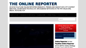 What Onlinereporter.com website looked like in 2018 (5 years ago)