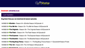 What O2tvseries.co.za website looked like in 2018 (5 years ago)