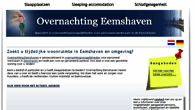 What Overnachtingeemshaven.nl website looked like in 2018 (6 years ago)