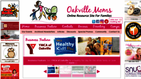 What Oakvillemoms.com website looked like in 2018 (5 years ago)