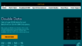 What Optusnet.com.au website looked like in 2018 (5 years ago)