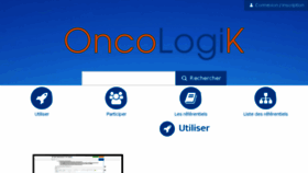What Oncologik.fr website looked like in 2018 (5 years ago)