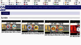 What Onsports.vn website looked like in 2018 (5 years ago)