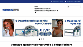 What Opzetborstelshop.be website looked like in 2018 (7 years ago)