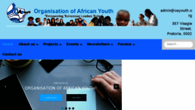 What Oayouth.org website looked like in 2018 (5 years ago)
