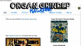 What Organgrindermagazine.com website looked like in 2018 (7 years ago)