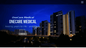 What Onecaremedical.com.sg website looked like in 2018 (5 years ago)