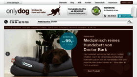 What Onlydog.de website looked like in 2018 (5 years ago)