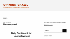 What Opinioncrawl.net website looked like in 2018 (6 years ago)