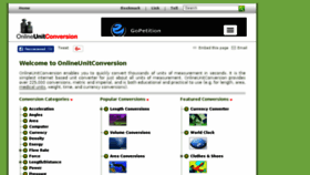 What Onlineunitconversion.com website looked like in 2018 (5 years ago)