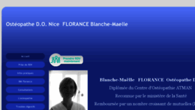 What Osteopathie-nice.fr website looked like in 2018 (6 years ago)