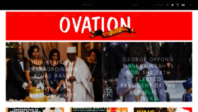 What Ovationinternational.com website looked like in 2018 (6 years ago)