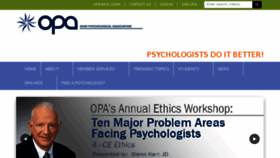 What Ohpsych.org website looked like in 2018 (5 years ago)