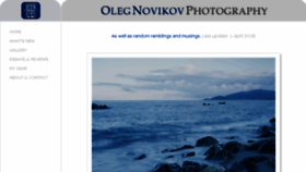 What Olegnovikov.com website looked like in 2018 (5 years ago)
