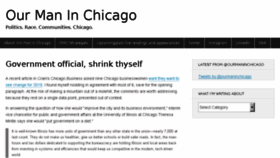What Ourmaninchicago.net website looked like in 2018 (5 years ago)