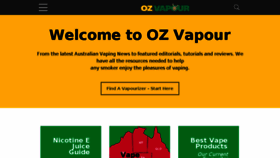 What Ozvapour.com website looked like in 2018 (5 years ago)