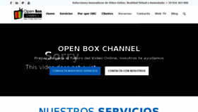 What Openboxchannel.com website looked like in 2018 (5 years ago)