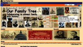 What Ourfamtree.org website looked like in 2018 (5 years ago)