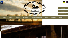 What Old-west-ranch.de website looked like in 2018 (5 years ago)