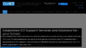 What Ourict.co.uk website looked like in 2018 (5 years ago)