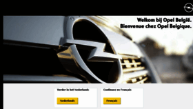 What Opel.be website looked like in 2018 (5 years ago)