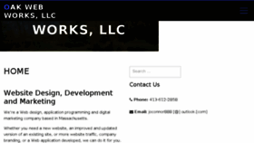 What Oakwebworks.com website looked like in 2018 (5 years ago)