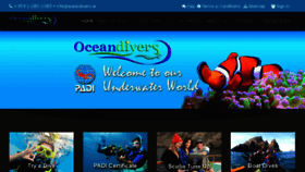 What Oceandivers.ie website looked like in 2018 (5 years ago)