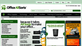 What Officeallsorts.co.uk website looked like in 2018 (5 years ago)