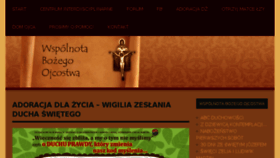 What Ojcze.pl website looked like in 2018 (5 years ago)