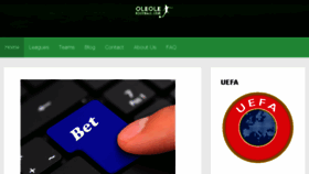 What Oleolefootball.com website looked like in 2018 (5 years ago)