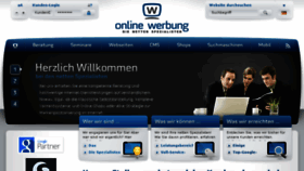 What Online-werbung.de website looked like in 2018 (5 years ago)
