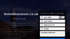 What Onlinesolutions.co.uk website looked like in 2018 (5 years ago)