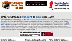 What Ontariocottages.com website looked like in 2018 (5 years ago)