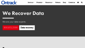 What Ontrackdatarecovery.ca website looked like in 2018 (5 years ago)