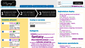 What Opowiadam.pl website looked like in 2018 (5 years ago)