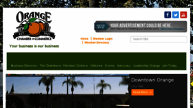 What Orangechamber.org website looked like in 2018 (5 years ago)