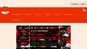What Oranjewit.nl website looked like in 2018 (5 years ago)