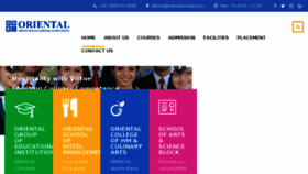 What Orientalschool.com website looked like in 2018 (5 years ago)